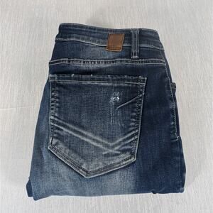 BKE Stella Skinny Jeans Womens Size 32R Dark Blue Distressed jeans